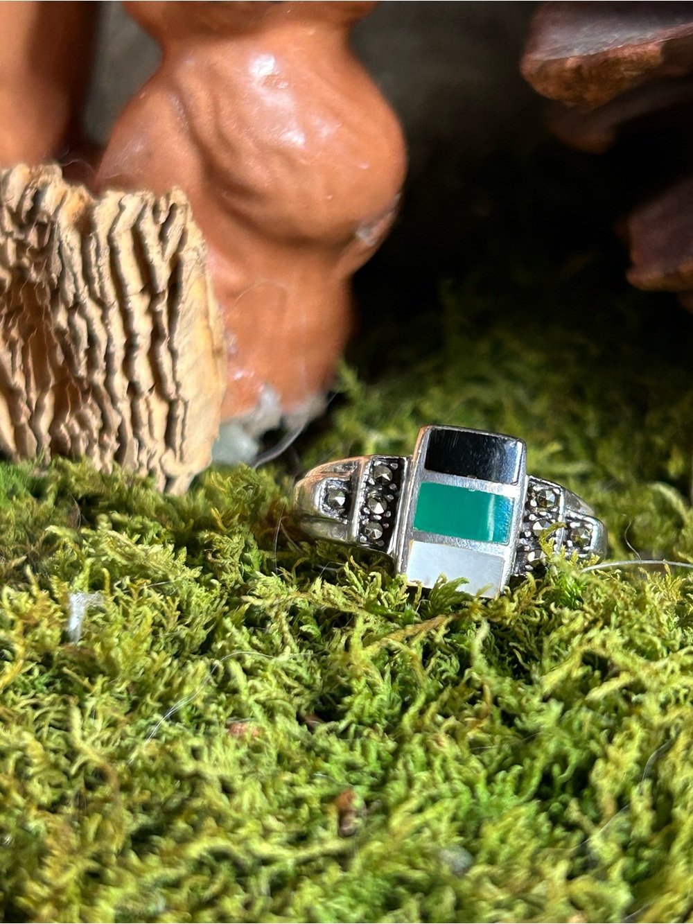 925 Sterling a classic made well size 8 3/4 ring